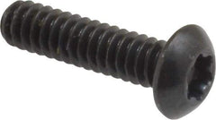 Camcar - #10-24 UNC Torx Plus Drive, Button Screw - Alloy Steel, Black Oxide Finish, Fully Threaded, 3/4" Length Under Head - Exact Industrial Supply