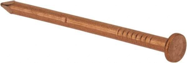 Made in USA - 6D, 11 Gauge, 2" OAL Common Nails - Smooth Shank, Copper - Exact Industrial Supply