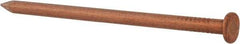 Made in USA - 10D, 9 Gauge, 3" OAL Common Nails - Smooth Shank, Copper - Exact Industrial Supply