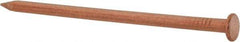 Made in USA - 16D, 8 Gauge, 3-1/2" OAL Common Nails - Smooth Shank, Copper - Exact Industrial Supply