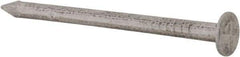 Made in USA - 3D, 14 Gauge, 1-1/4" OAL Common Nails - Smooth Shank, Aluminum - Exact Industrial Supply