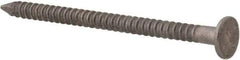Made in USA - 3D, 14 Gauge, 1-1/4" OAL Common Nails - Ring Shank, 316 Stainless Steel - Exact Industrial Supply