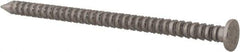 Made in USA - 8D, 10 Gauge, 2-1/2" OAL Common Nails - Ring Shank, 316 Stainless Steel - Exact Industrial Supply