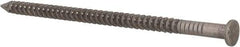 Made in USA - 10D, 9 Gauge, 3" OAL Common Nails - Ring Shank, 316 Stainless Steel - Exact Industrial Supply