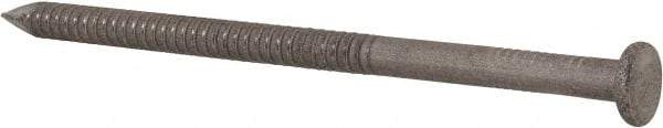 Made in USA - 20D, 6 Gauge, 4" OAL Common Nails - Ring Shank, 316 Stainless Steel - Exact Industrial Supply