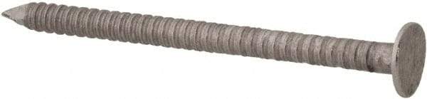 Made in USA - 3D, 14 Gauge, 1-1/4" OAL Common Nails - Ring Shank, 18-8 Stainless Steel - Exact Industrial Supply