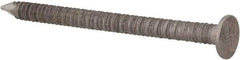 Made in USA - 4D, 12 Gauge, 1-1/2" OAL Common Nails - Ring Shank, 18-8 Stainless Steel - Exact Industrial Supply