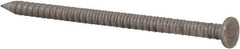 Made in USA - 8D, 10 Gauge, 2-1/2" OAL Common Nails - Ring Shank, 18-8 Stainless Steel - Exact Industrial Supply
