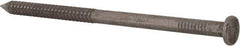 Made in USA - 20D, 6 Gauge, 4" OAL Common Nails - Ring Shank, 18-8 Stainless Steel - Exact Industrial Supply