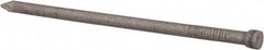Made in USA - 8D, 12 Gauge, 2-1/2" OAL Finishing Nails - Smooth Shank, 18-8 Stainless Steel - Exact Industrial Supply