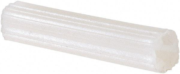 Value Collection - 3/16" Diam, 3/16" Drill, 1" OAL, Plug Concrete Anchor - Plastic - Exact Industrial Supply