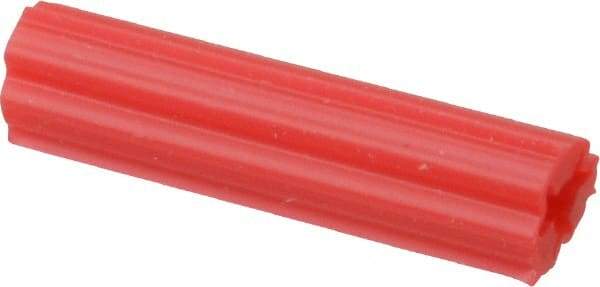 Value Collection - 15/64" Diam, 15/64" Drill, 1" OAL, Plug Concrete Anchor - Plastic - Exact Industrial Supply