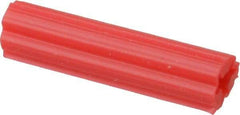 Value Collection - 15/64" Diam, 15/64" Drill, 1" OAL, Plug Concrete Anchor - Plastic - Exact Industrial Supply