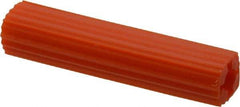Value Collection - 3/8" Diam, 3/8" Drill, 2-1/2" OAL, 1-1/8" Min Embedment Plug Concrete Anchor - Plastic - Exact Industrial Supply