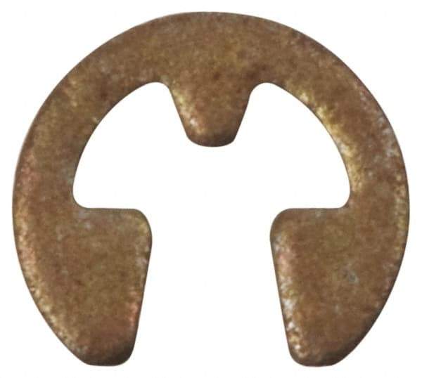 Rotor Clip - 0.079" Groove Diam, 7/64" Shaft Diam, Phosphate Steel, E Style External Retaining Rings - 0.02" Groove Width, 0.015" Groove Depth, 0.015" Ring Thickness, Grade 1060-1090 - Exact Industrial Supply