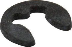 Rotor Clip - 1.9mm Groove Diam, 2.5 to 3mm Shaft Diam, Phosphate & Oil Steel, E Style External Retaining Rings - 0.54mm Groove Width, 0.5mm Ring Thickness, Grade 1060-1090 - Exact Industrial Supply