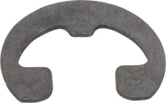 Rotor Clip - 1/4" Groove Diam, 5/16" Shaft Diam, Phosphate Steel, Reinforced E Style External Retaining Rings - 0.029" Groove Width, 0.031" Groove Depth, 0.025" Ring Thickness, Grade 1060-1090 - Exact Industrial Supply