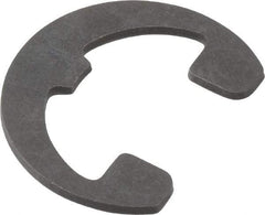 Rotor Clip - 0.396" Groove Diam, 1/2" Shaft Diam, Phosphate Steel, Reinforced E Style External Retaining Rings - 0.046" Groove Width, 0.052" Groove Depth, 0.042" Ring Thickness, Grade 1060-1090 - Exact Industrial Supply