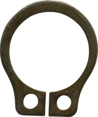 Rotor Clip - 0.261" Groove Diam, 9/32" Shaft Diam, Zinc Yellow Dichromate Steel, Snap External Retaining Rings - 0.029" Groove Width, 0.01" Groove Depth, 0.025" Ring Thickness, Grade 1060-1090 - Exact Industrial Supply