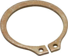 Rotor Clip - 0.762" Groove Diam, 13/16" Shaft Diam, Zinc Yellow Dichromate Steel, Snap External Retaining Rings - 0.046" Groove Width, 0.025" Groove Depth, 0.042" Ring Thickness, Grade 1060-1090 - Exact Industrial Supply