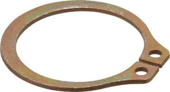 Rotor Clip - 0.882" Groove Diam, 15/16" Shaft Diam, Zinc Yellow Dichromate Steel, Snap External Retaining Rings - 0.046" Groove Width, 0.028" Groove Depth, 0.042" Ring Thickness, Grade 1060-1090 - Exact Industrial Supply