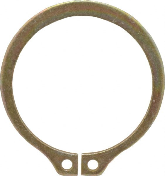 Rotor Clip - 25/32" Shaft Diam, 0.733" Groove Diam, Spring Steel External SH Style Retaining Ring - Exact Industrial Supply