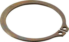 Rotor Clip - 1.886" Groove Diam, 2" Shaft Diam, Zinc Yellow Dichromate Steel, Snap External Retaining Rings - 0.068" Groove Width, 0.057" Groove Depth, 0.062" Ring Thickness, Grade 1060-1090 - Exact Industrial Supply