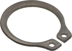 Rotor Clip - 0.468" Groove Diam, 1/2" Shaft Diam, Zinc-Plated Stainless Steel, Snap External Retaining Rings - 0.039" Groove Width, 0.016" Groove Depth, 0.035" Ring Thickness, Grade 15-7 Grade 632 - Exact Industrial Supply