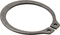 Rotor Clip - 0.821" Groove Diam, 7/8" Shaft Diam, Zinc-Plated Stainless Steel, Snap External Retaining Rings - 0.046" Groove Width, 0.027" Groove Depth, 0.042" Ring Thickness, Grade 15-7 Grade 632 - Exact Industrial Supply