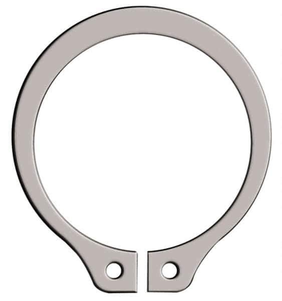 Rotor Clip - 10.46mm Groove Diam, 7/16" Shaft Diam, Cadmium-Plated Steel, Snap External Retaining Rings - 0.029" Groove Width, 0.013" Groove Depth, 0.025" Ring Thickness, Grade 1060-1090 - Exact Industrial Supply