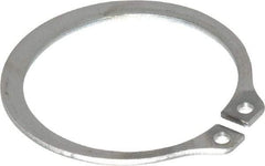 Rotor Clip - 1.176" Groove Diam, 1-1/4" Shaft Diam, Zinc-Plated Stainless Steel, Snap External Retaining Rings - 0.056" Groove Width, 0.037" Groove Depth, 0.05" Ring Thickness, Grade 15-7 Grade 632 - Exact Industrial Supply