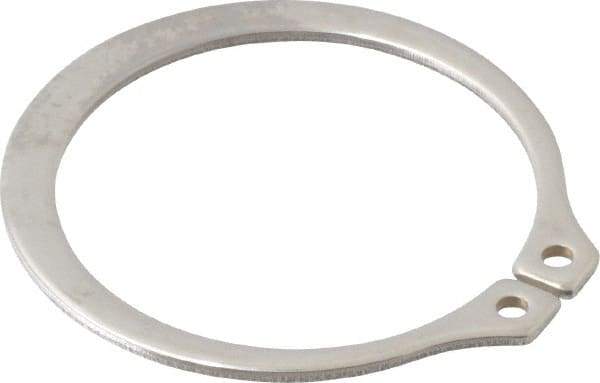 Rotor Clip - 1.232" Groove Diam, 1-5/16" Shaft Diam, Zinc-Plated Stainless Steel, Snap External Retaining Rings - 0.056" Groove Width, 0.04" Groove Depth, 0.05" Ring Thickness, Grade 15-7 Grade 632 - Exact Industrial Supply