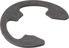 Rotor Clip - 0.485" Groove Diam, 5/8" Shaft Diam, Phosphate Steel, Bowed E Style External Retaining Rings - 0.077" Groove Width, 0.07" Groove Depth, 0.042" Ring Thickness, Grade 1060-1090 - Exact Industrial Supply