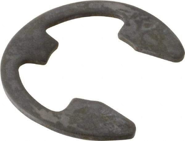 Rotor Clip - 0.58" Groove Diam, 3/4" Shaft Diam, Phosphate Steel, Bowed E Style External Retaining Rings - 0.085" Groove Width, 0.085" Groove Depth, 0.05" Ring Thickness, Grade 1060-1090 - Exact Industrial Supply