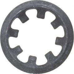 Rotor Clip - 5/16" Shaft Diam, Phosphate Steel, Self Locking External Retaining Rings - 0.015" Ring Thickness, Grade 1060-1090 - Exact Industrial Supply