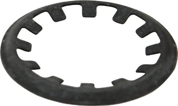 Rotor Clip - 5/8" Shaft Diam, Phosphate Steel, Self Locking External Retaining Rings - 0.015" Ring Thickness, Grade 1060-1090 - Exact Industrial Supply