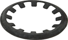 Rotor Clip - 5/8" Shaft Diam, Phosphate Steel, Self Locking External Retaining Rings - 0.015" Ring Thickness, Grade 1060-1090 - Exact Industrial Supply