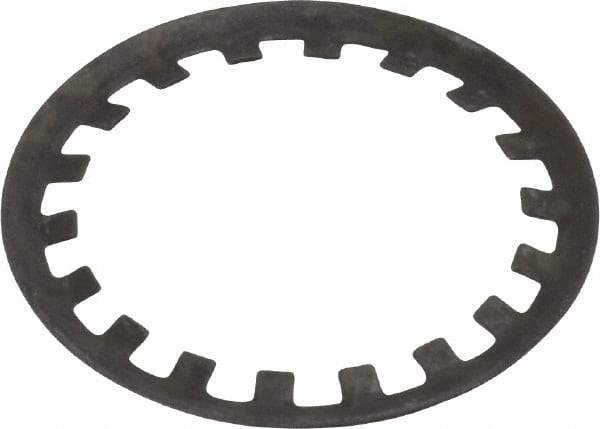 Rotor Clip - 1" Shaft Diam, Phosphate Steel, Self Locking External Retaining Rings - 0.015" Ring Thickness, Grade 1060-1090 - Exact Industrial Supply