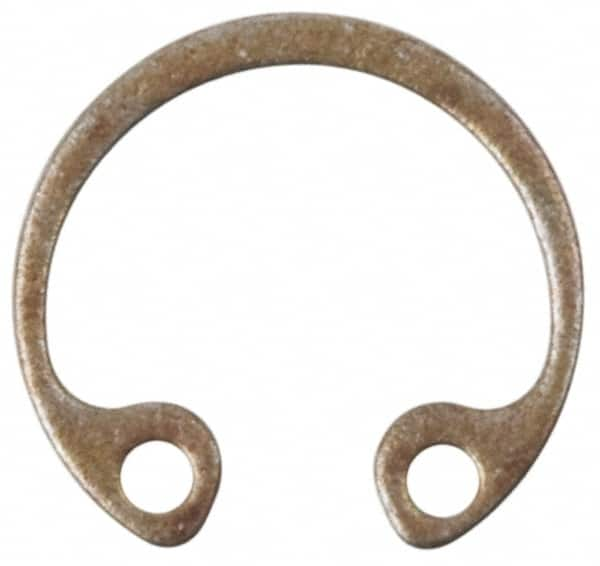 Rotor Clip - 1-1/2" Bore Diam, Spring Steel Internal Snap Retaining Ring - Exact Industrial Supply