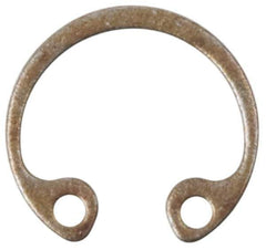 Rotor Clip - 0.035" Thick, Phosphate Finish, Steel Snap Internal Retaining Ring - 0.039" Groove Width, 0.02" Groove Depth, 0.665" Groove Diam, Grade 1060-1090 - Exact Industrial Supply