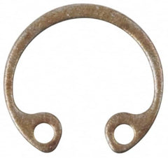 Rotor Clip - 13/16" Bore Diam, Spring Steel Internal Snap Retaining Ring - Exact Industrial Supply