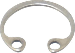 Rotor Clip - 0.015" Thick, Stainless Steel Snap Internal Retaining Ring - 0.02" Groove Width, 0.009" Groove Depth, 0.268" Groove Diam, Grade 15-7 Grade 632 - Exact Industrial Supply