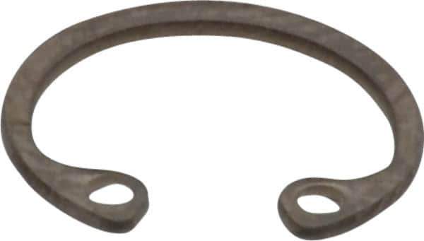 Rotor Clip - 0.025" Thick, Stainless Steel Snap Internal Retaining Ring - 0.029" Groove Width, 0.011" Groove Depth, 0.397" Groove Diam, Grade 15-7 Grade 632 - Exact Industrial Supply
