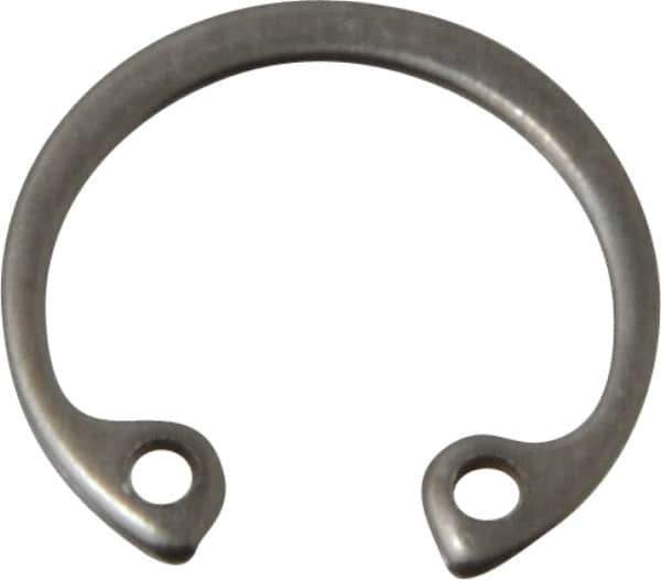 Rotor Clip - 0.025" Thick, Stainless Steel Snap Internal Retaining Ring - 0.029" Groove Width, 0.012" Groove Depth, 0.461" Groove Diam, Grade 15-7 Grade 632 - Exact Industrial Supply