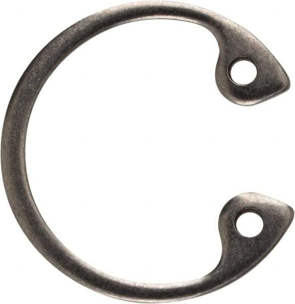 Rotor Clip - 0.035" Thick, Stainless Steel Snap Internal Retaining Ring - 0.039" Groove Width, 0.017" Groove Depth, 0.596" Groove Diam, Grade 15-7 Grade 632 - Exact Industrial Supply