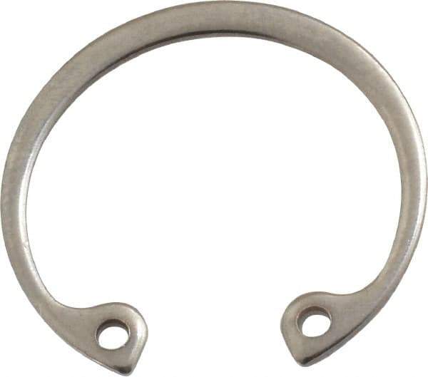 Rotor Clip - 0.042" Thick, Stainless Steel Snap Internal Retaining Ring - 0.046" Groove Width, 0.028" Groove Depth, 0.931" Groove Diam, Grade 15-7 Grade 632 - Exact Industrial Supply