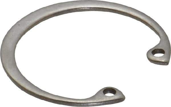 Rotor Clip - 0.05" Thick, Stainless Steel Snap Internal Retaining Ring - 0.056" Groove Width, 0.036" Groove Depth, 1.197" Groove Diam, Grade 15-7 Grade 632 - Exact Industrial Supply