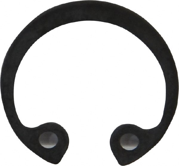 Rotor Clip - 0.901" Bore Diam, Spring Steel Internal Snap Retaining Ring - Exact Industrial Supply