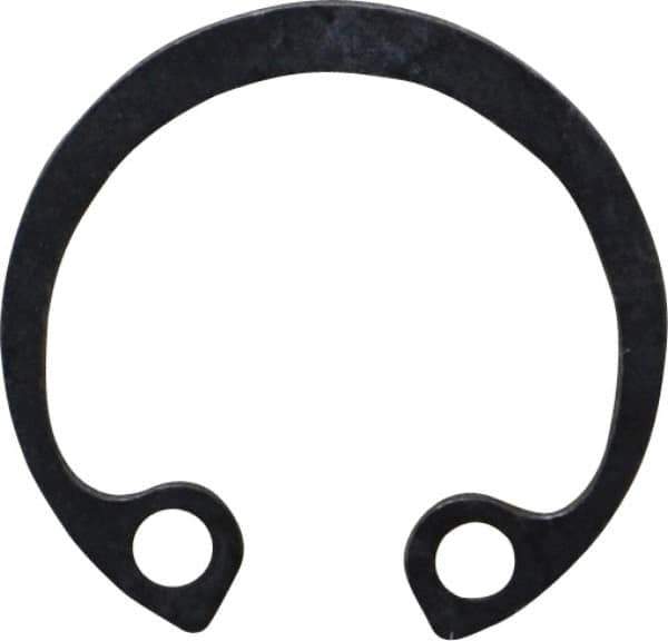 Rotor Clip - 19mm Nominal, 1mm Thick, Phosphate Finish, Steel Snap Internal Retaining Ring - 1.1mm Groove Width, 0.5mm Groove Depth, 19mm Groove Diam, Grade 1060-1090 - Exact Industrial Supply