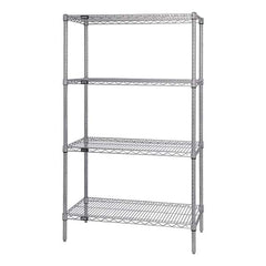 Quantum Storage - Wire Shelving Type: Wire Shelving - Starter Unit Starter or Add-On: Starter - Exact Industrial Supply